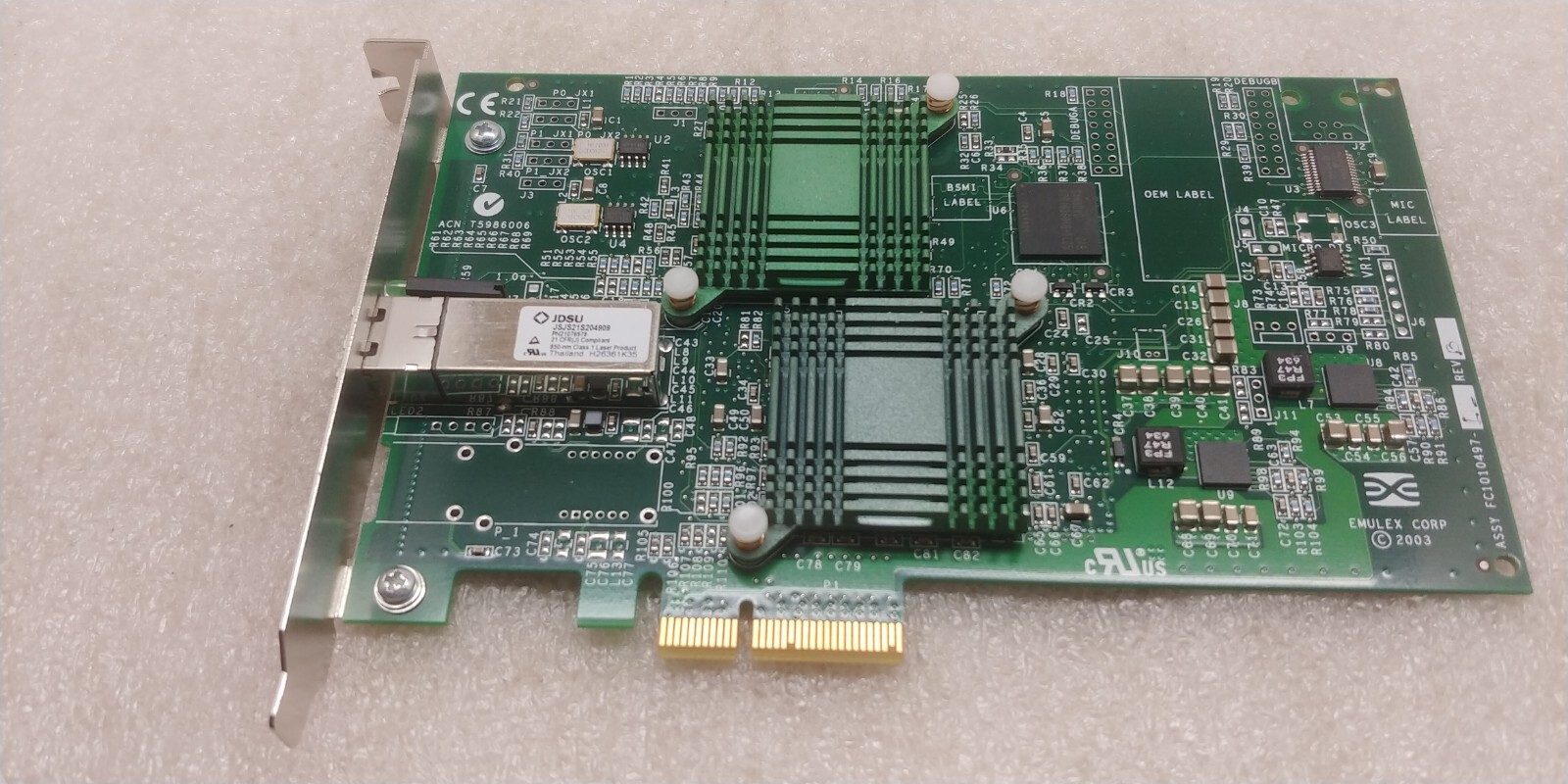 Emulex LP10000EXDC-E LightPulse LP10000EXDC-E Host Bus Adapter 