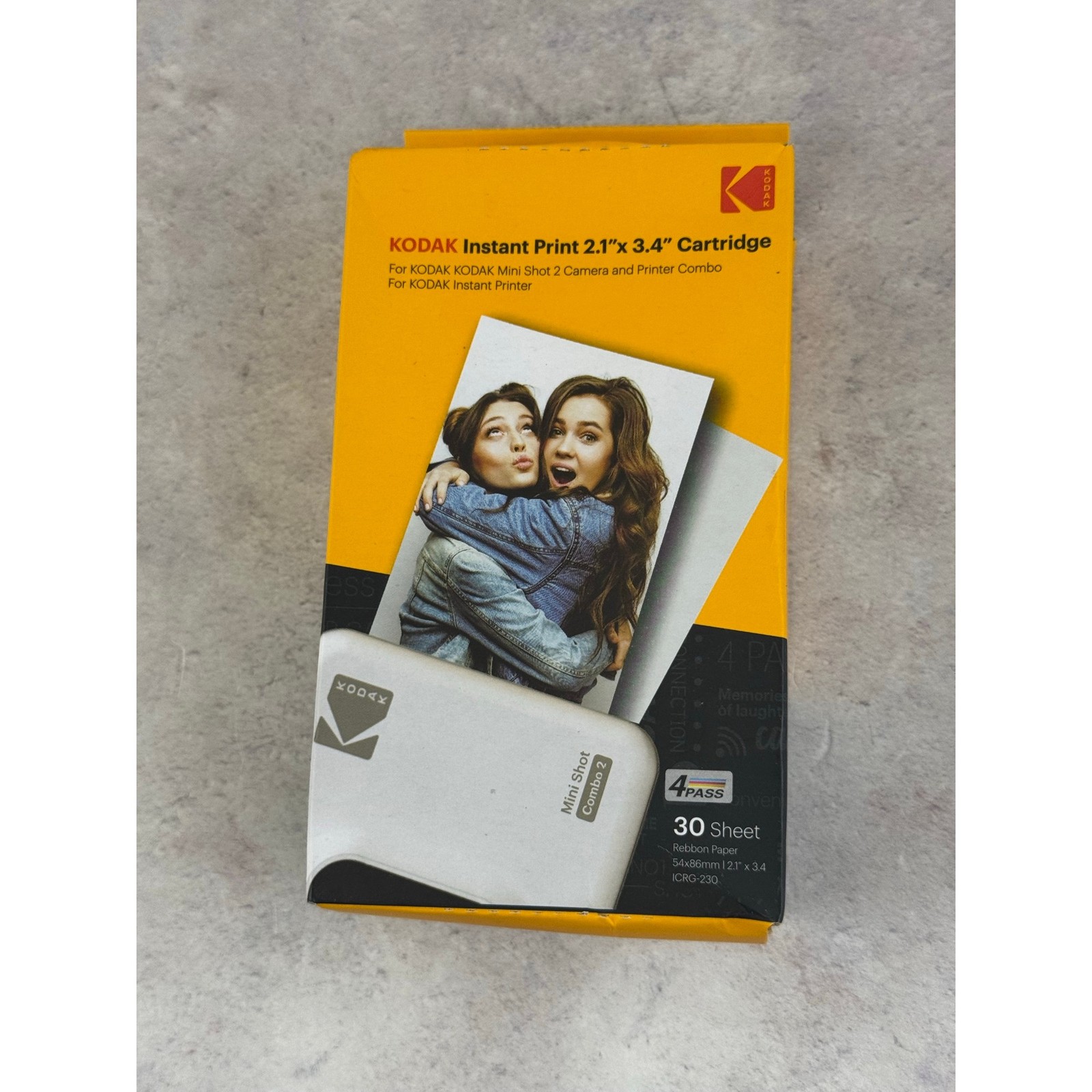 Kodak Cartridge 2.1 X 3.4 30 Sheets For Kodak Mini Shot 2 Series New Torn Box
