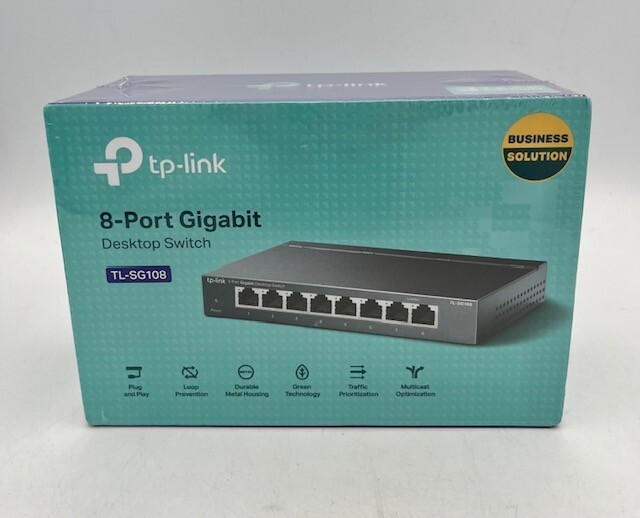TP-Link 8 Port Gigabit Switch Easy Smart Managed Plug & Play Desktop TL-SG108E