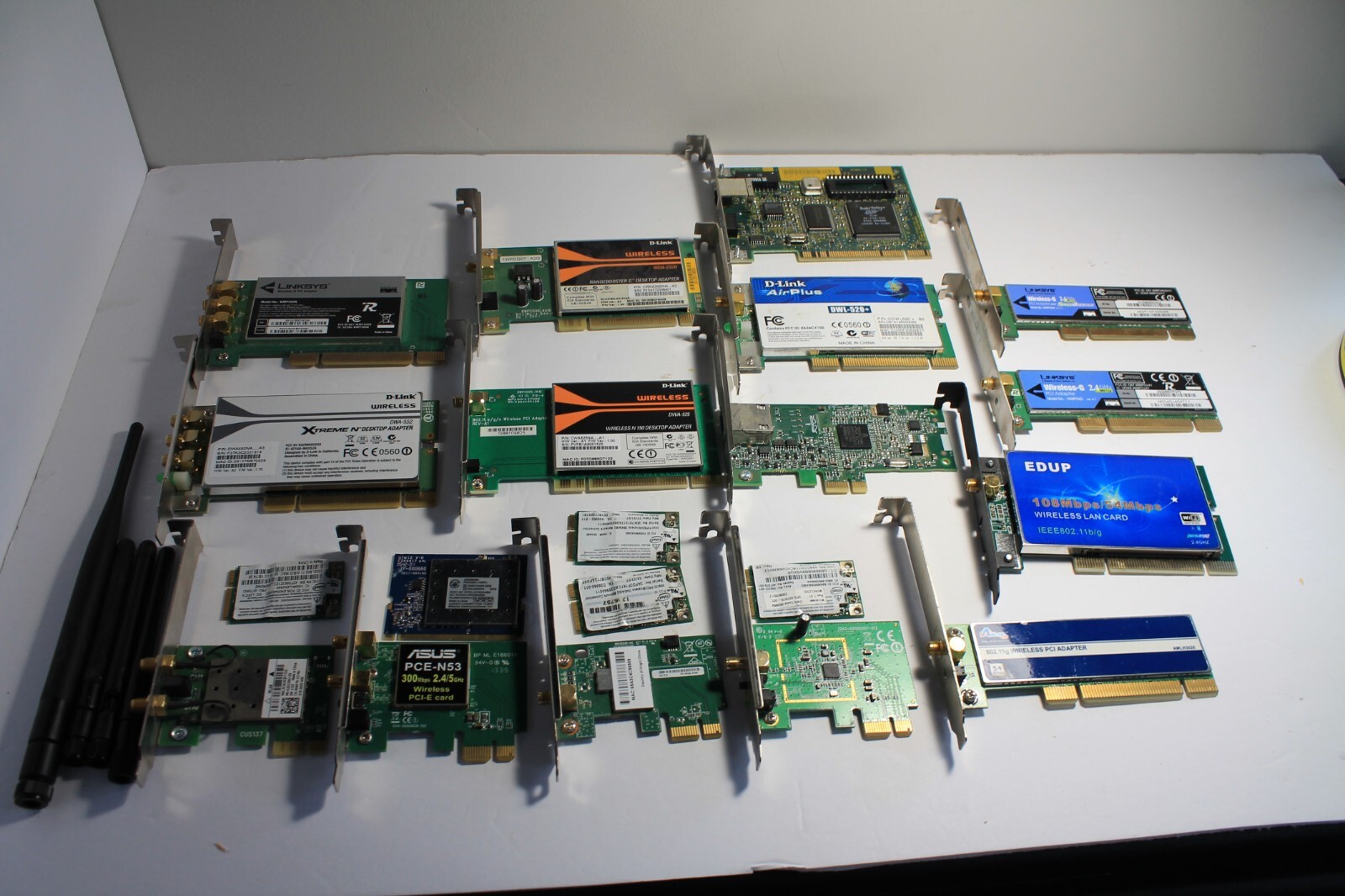 20x Network Cards for Desktop & Laptop - Asus - Intel - Linksys - D-Link