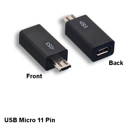 LOT 10pcs USB Type Micro 5 Pin to Micro 11 Pin Converter for Samsung Galaxy