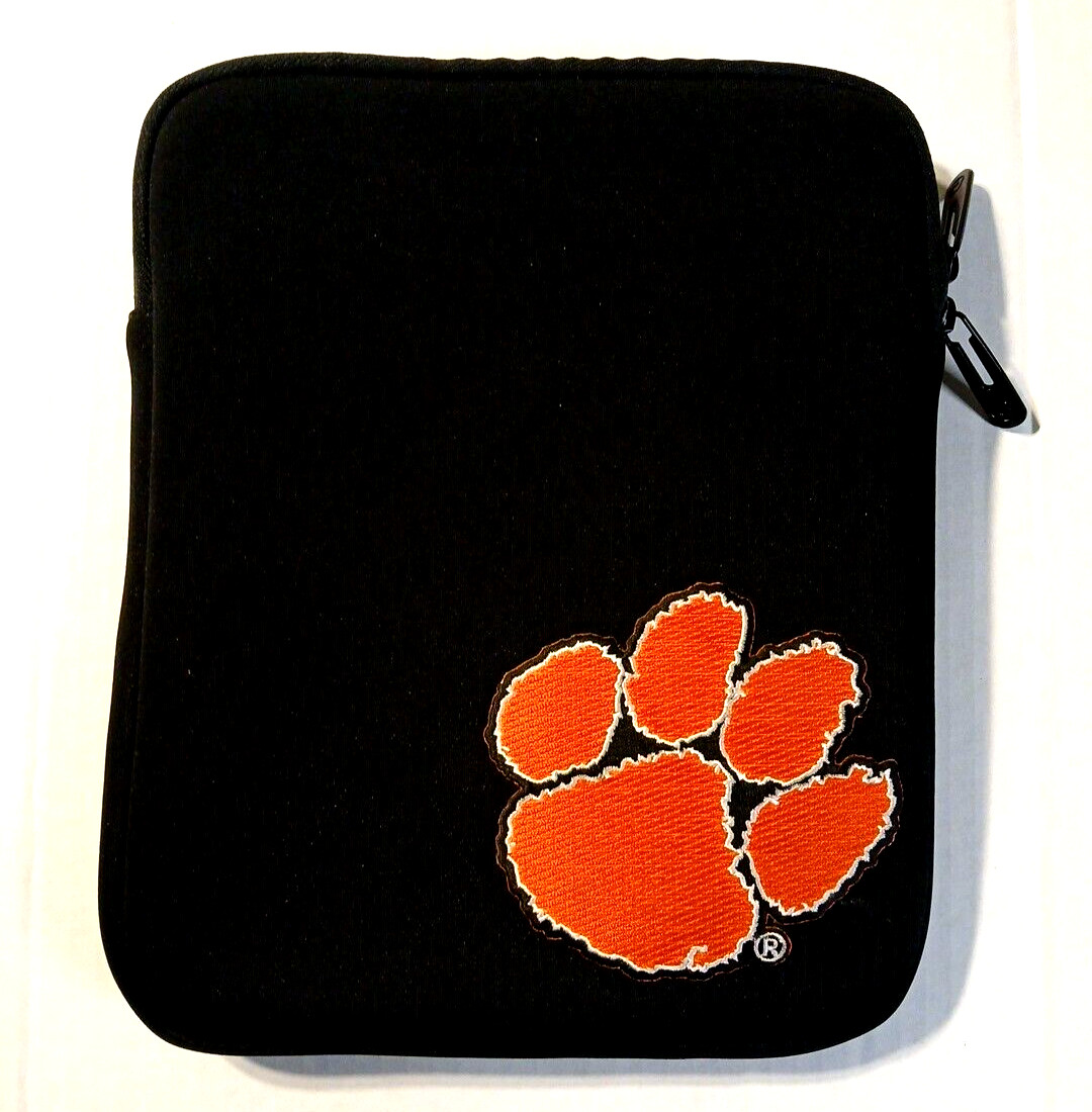 Clemson Imprinted Netbook Tablet Sleeve Bag Fits 9" Pocket Logo