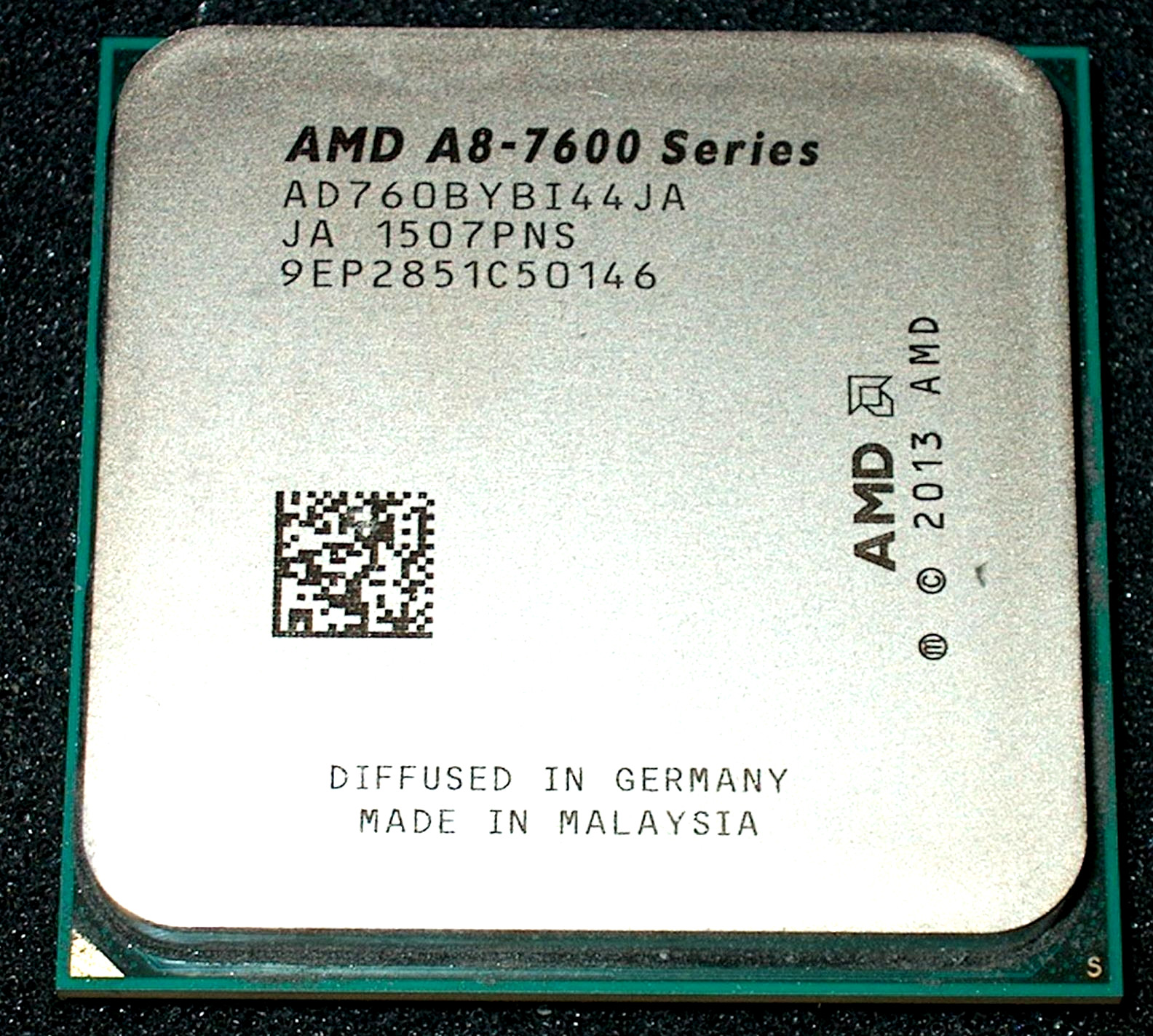 AMD 3.1 GHZ MODEL A8-7600B QUAD CORE PROCESSOR, AD760BYBI44JA, FM2+, US SELLER