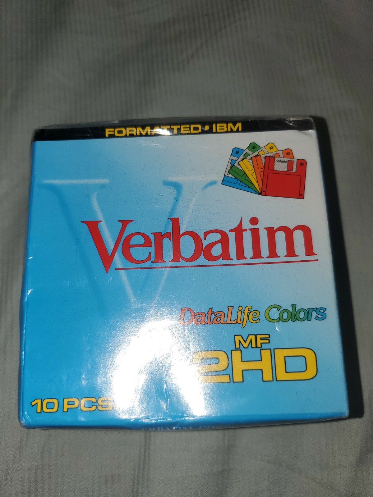 Verbatim 1.44mb 3.5" 2HD High Density  Formatted IBM - Box of 10 - New Sealed C2