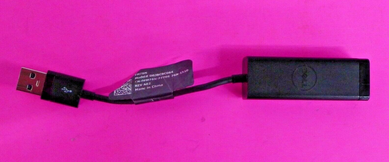 Genuine Dell Adapter USB 3.0 To Ethernet DBJBCBC064 FM76N