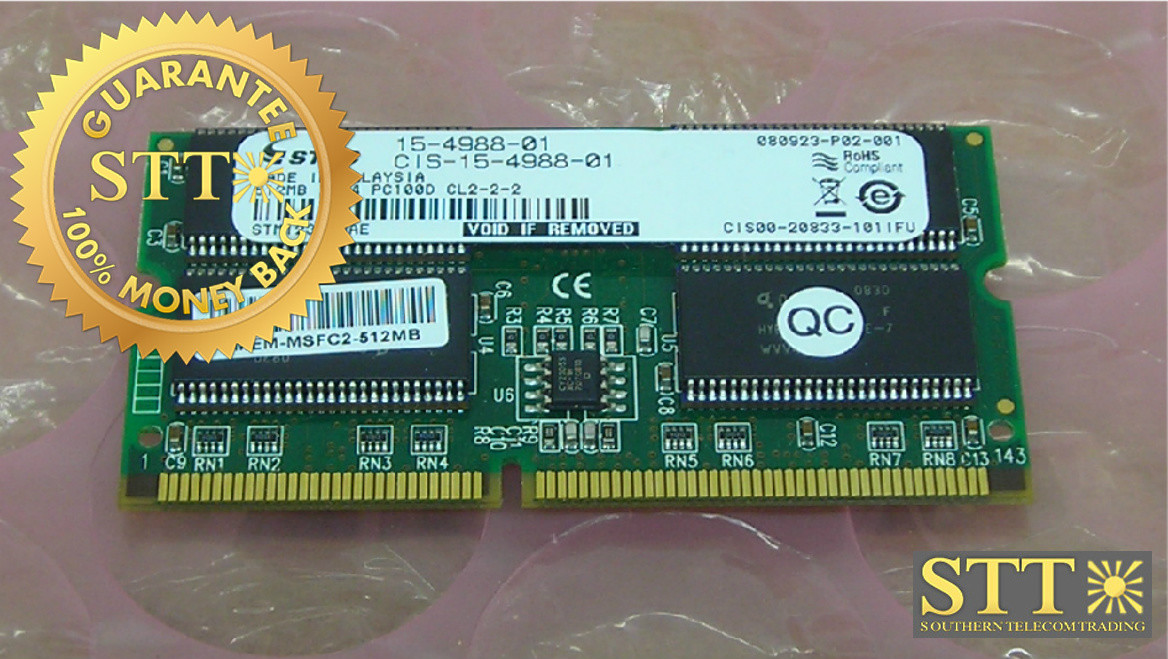 MEM-MSFC2-512MB CISCO CATALYST 6000 MSFC2 MEMORY 512MB DRAM OPTION