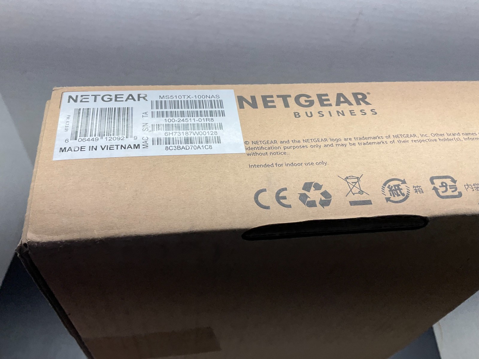 Netgear MS510TX 8 Port Multi Gigabit Smart Managed Pro Switch 2 - 10G Ports OBOX