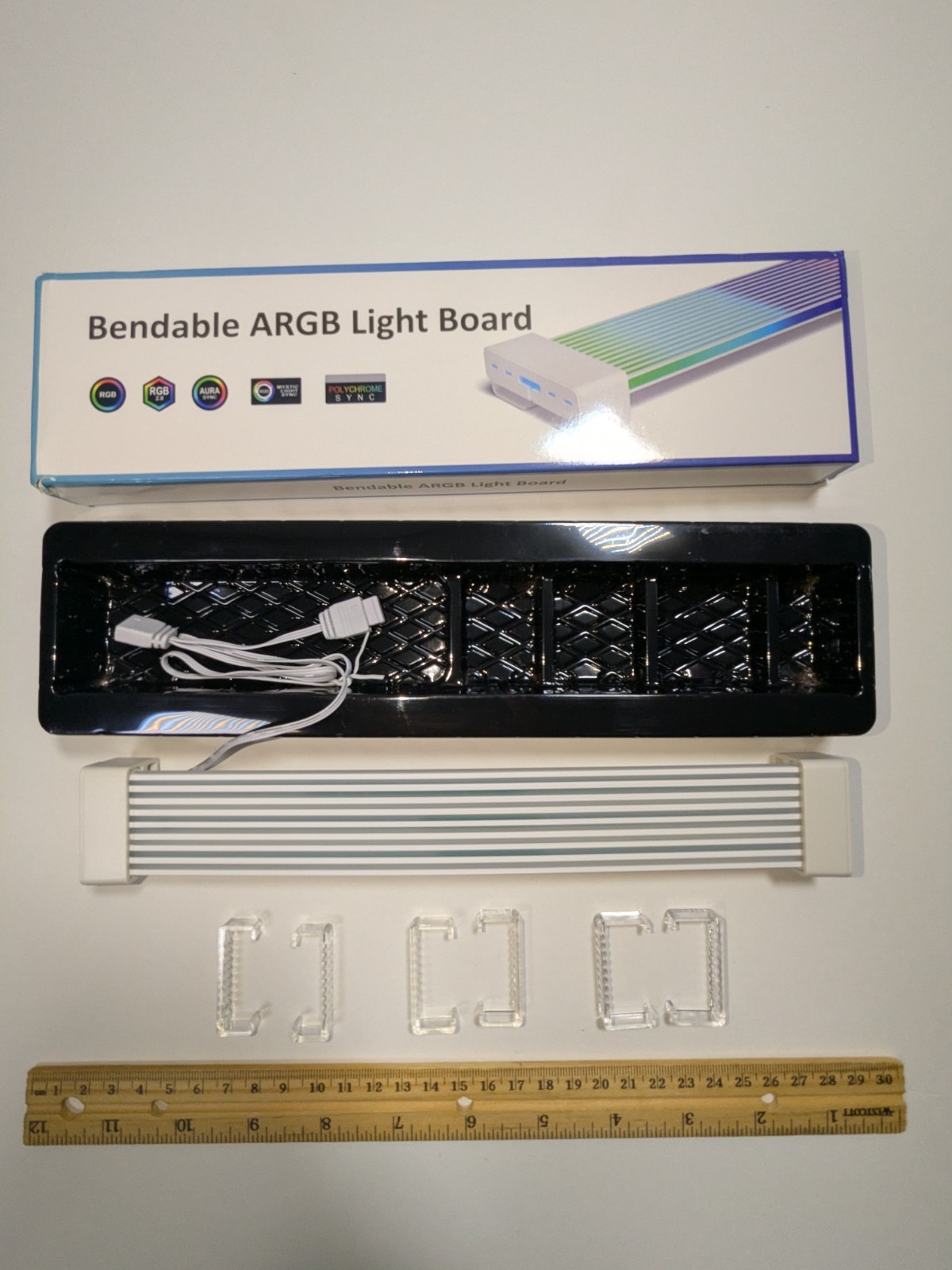 ARGB Flexible 8Pin Cable Lighting Kit Ultra-Thin LED Strip Cover PSU Cables PC 