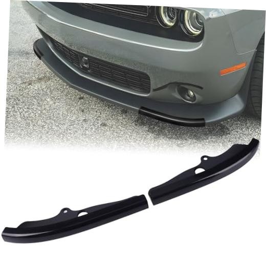 Front Bumper Lip Splitter Protector Cover, for Dodge Challenger 2015 Black