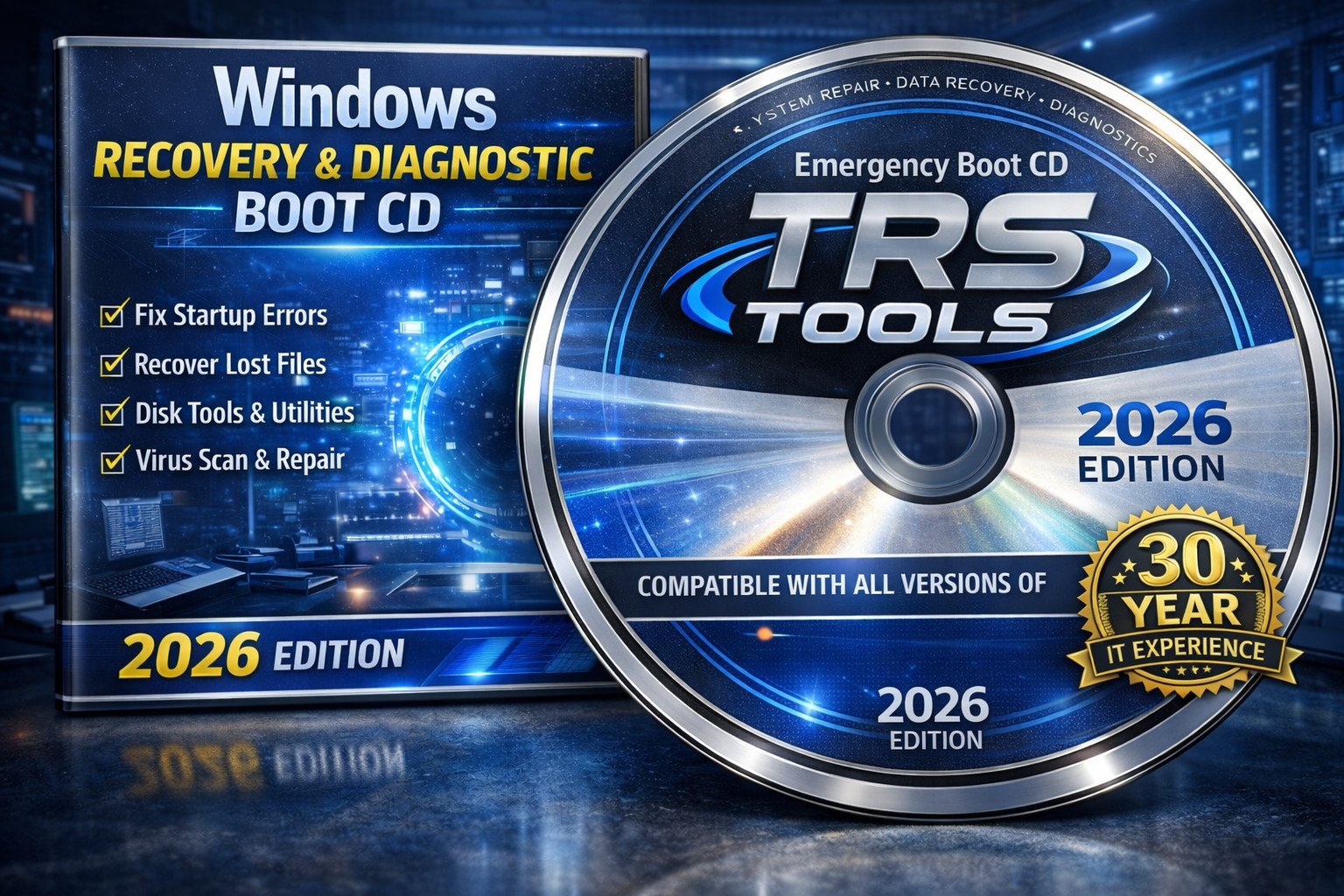 Windows Boot Repair DVD | Fix Startup Errors, Disk Diagnostics