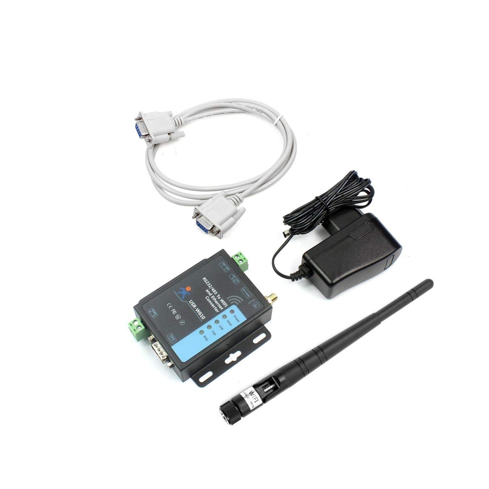 Serial to WiFi Ethernet Wireless Converter RS232 RS485 Serial Server(USR-W610)