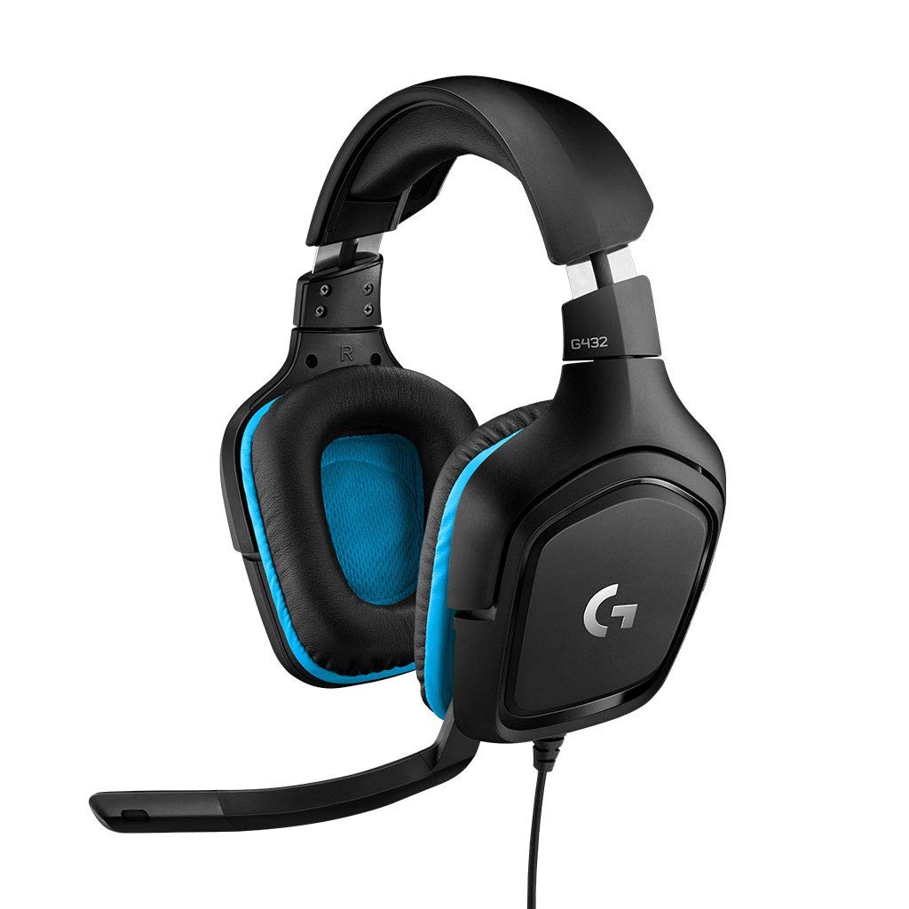 Logitech G432 71 Surround Sound Gaming Headset with DTS and 50mm Drivers