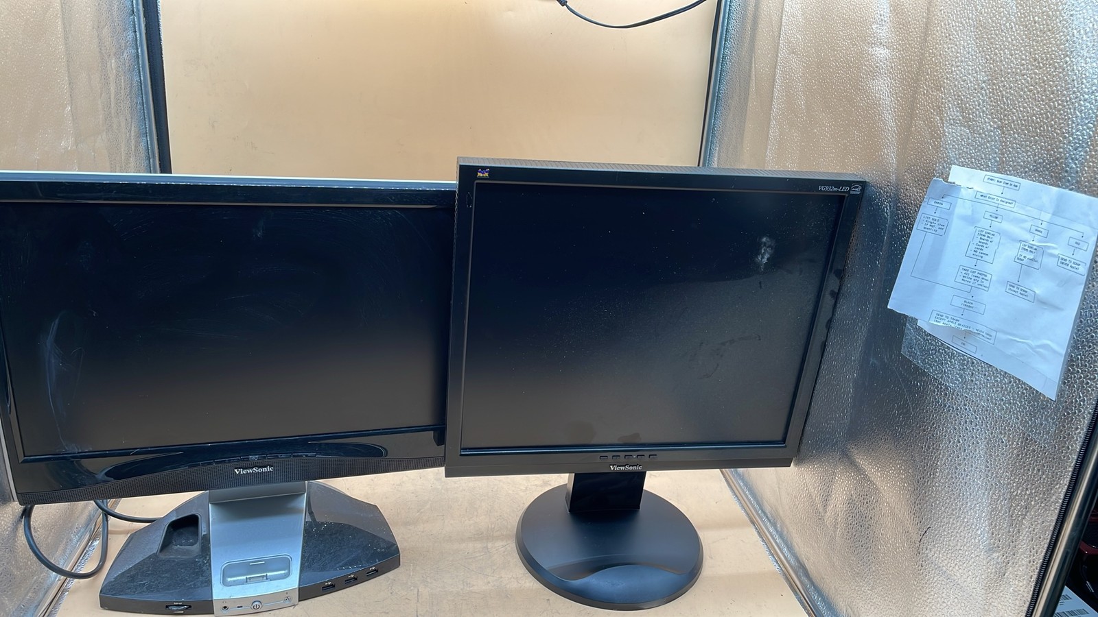 ViewSonic VX1945WM & VG932M-LED 19" LCD Monitor Bundle Display Lot of 2