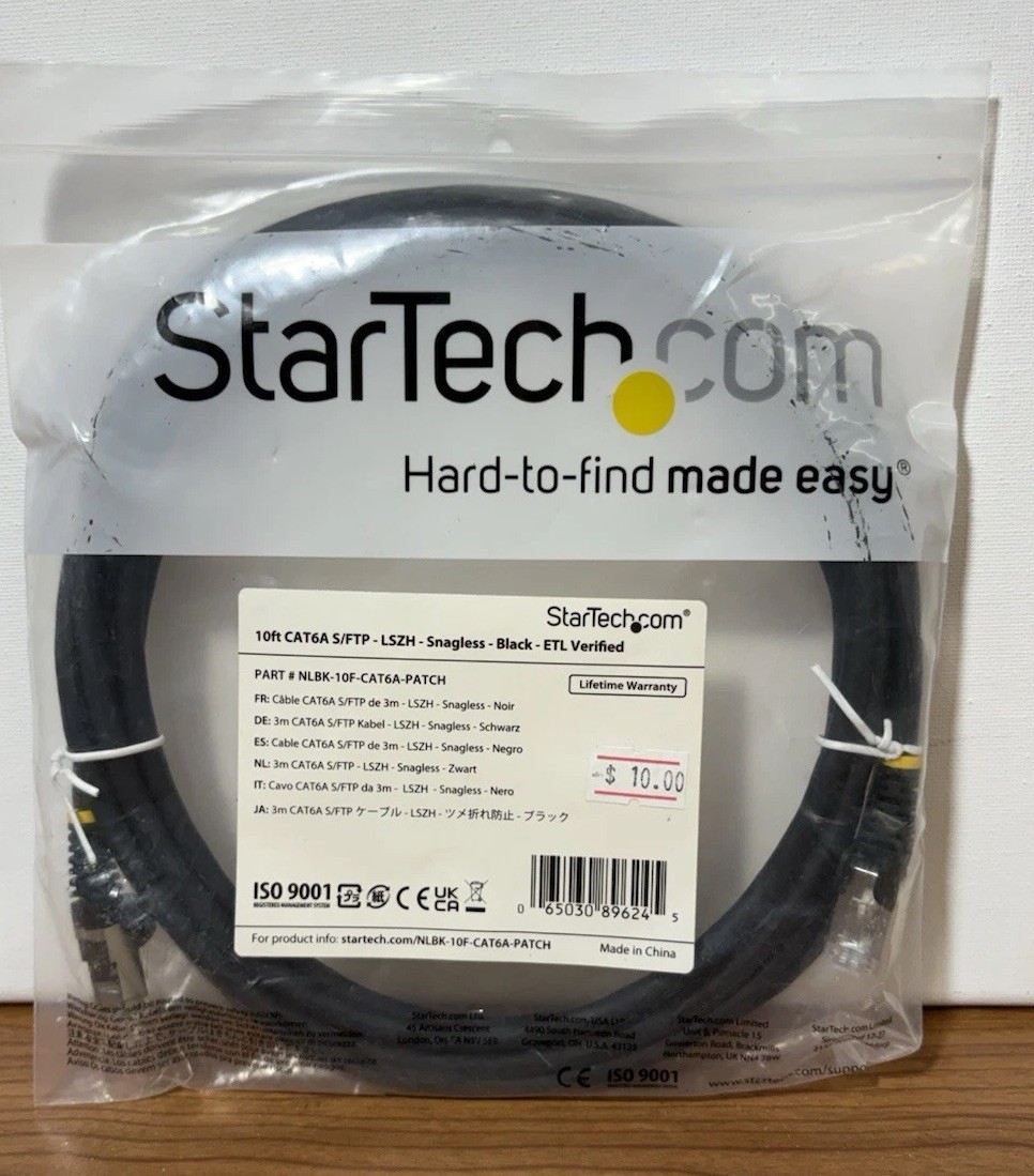 StarTech 10ft CAT6 Cable