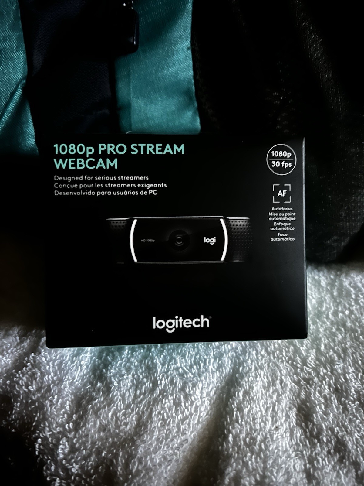 🎊🎉NIB Logitech (960-001211) - 1080p Pro Stream Webcam