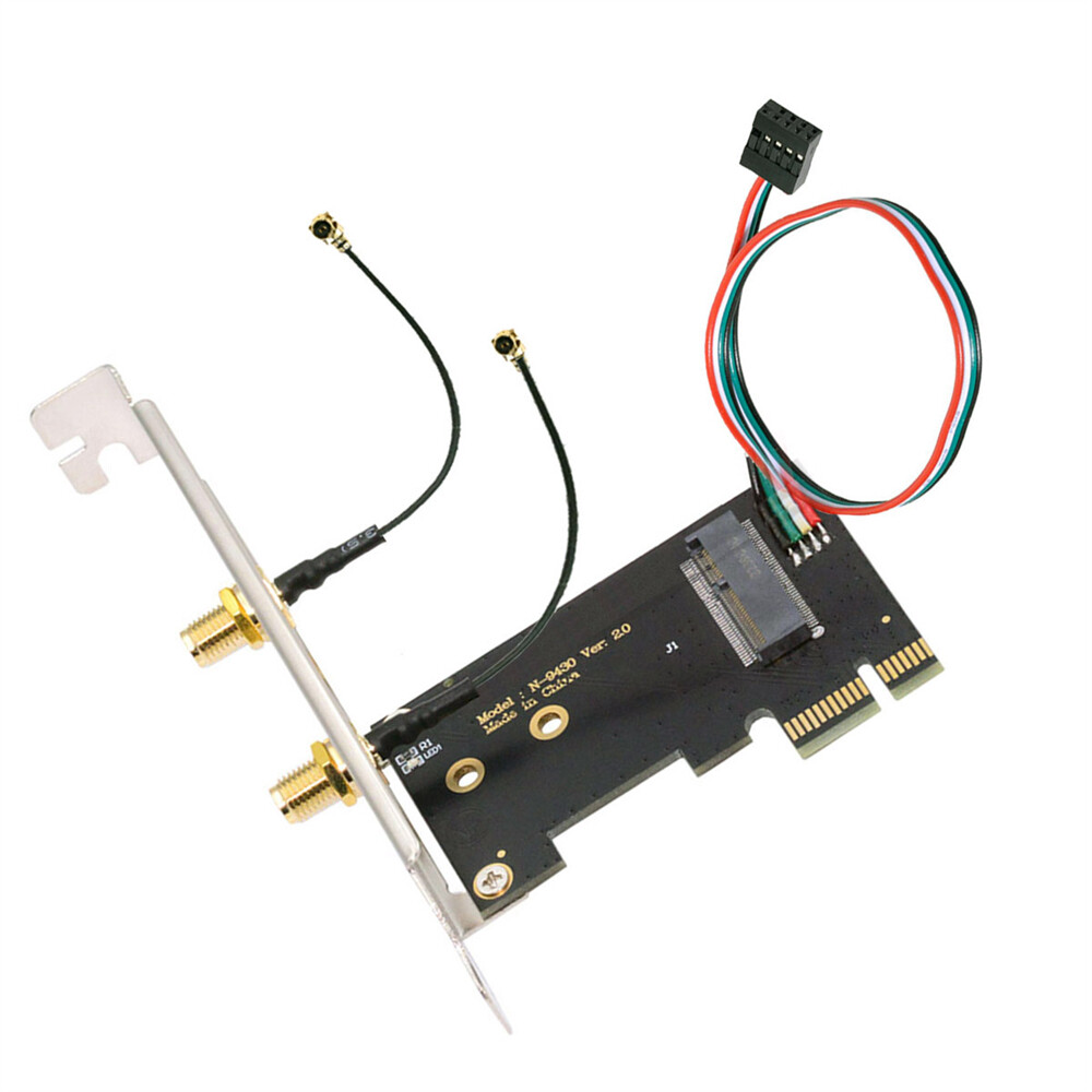 Wireless WiFi Card NGFF A/E-Key to PCI-E Express 1x Adapter for WLAN Wifi6 Wifi7