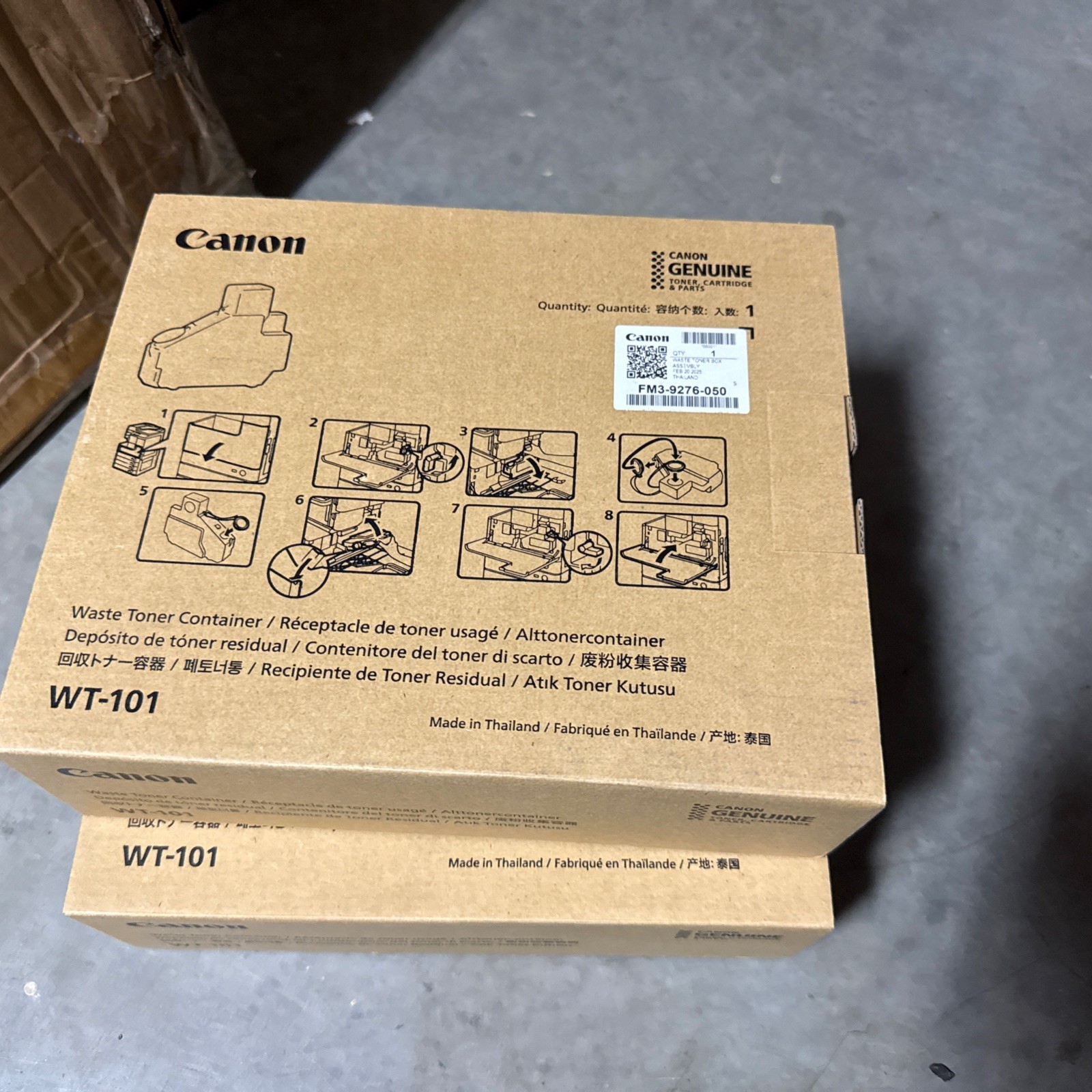 Genuine Canon WT-101 FM39276030) Waste Toner - NEW