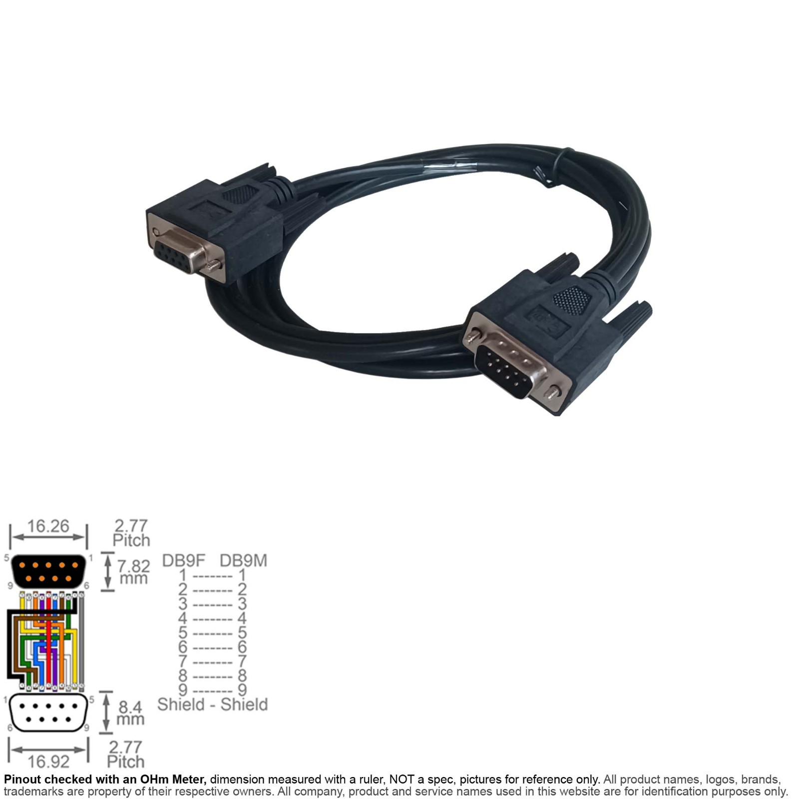 Cable UPS Console Serial DB9 9-Pin Female Male  6FT Tripp Lite 73-0866