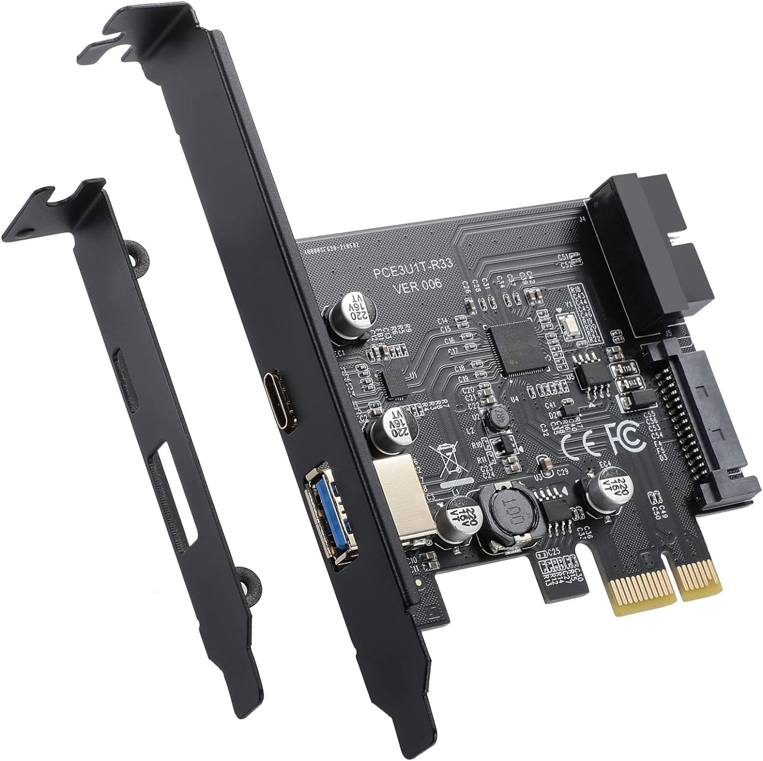 PCIe Boards for Additional USB Ports on Back of Your Desktop - A & C Plug Style