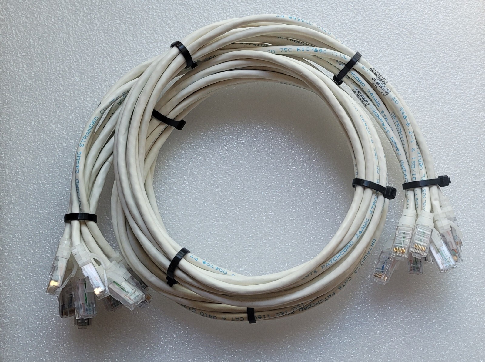 9- Legrand  MC605-9 Clarity CAT6 Ethernet Cable Modular Patch Cord, 5 ft, White