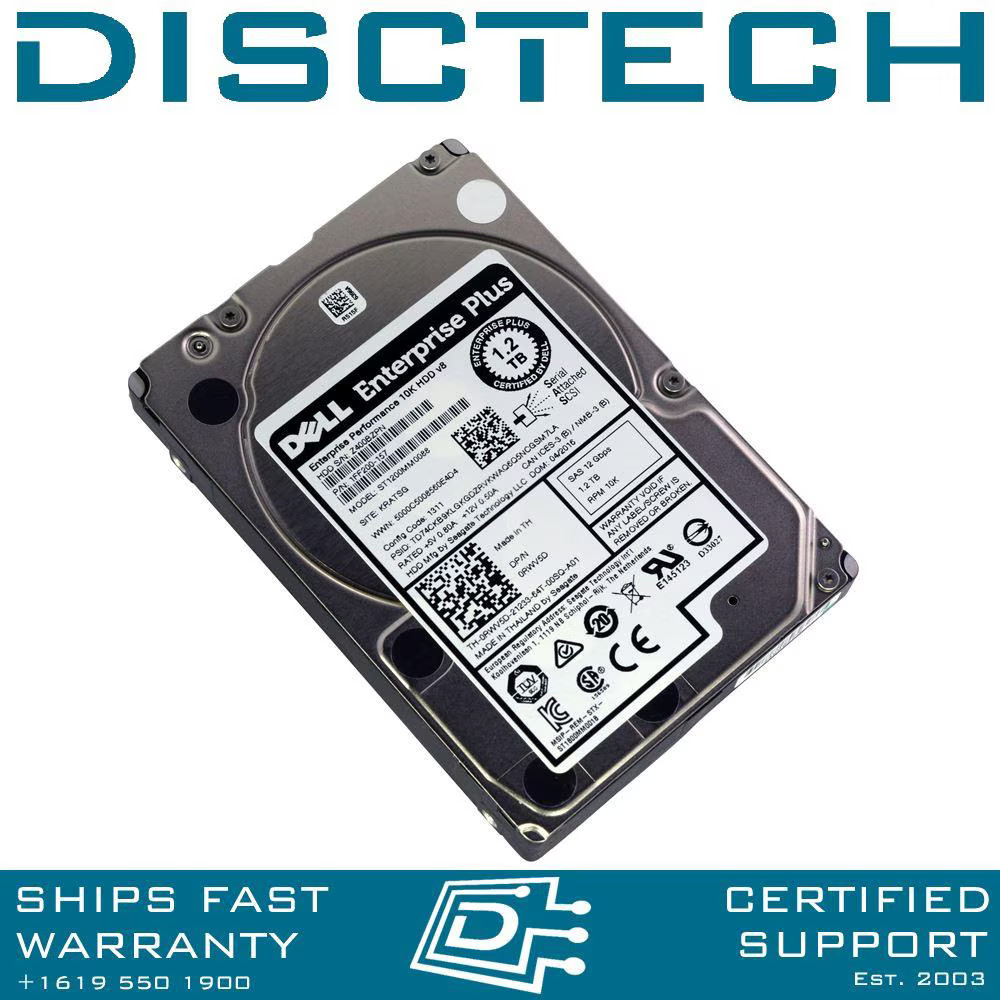 Seagate ST1200MM0088 1.2TB 2.5" 12Gbps 10K Enterprise SAS HDD RWV5D