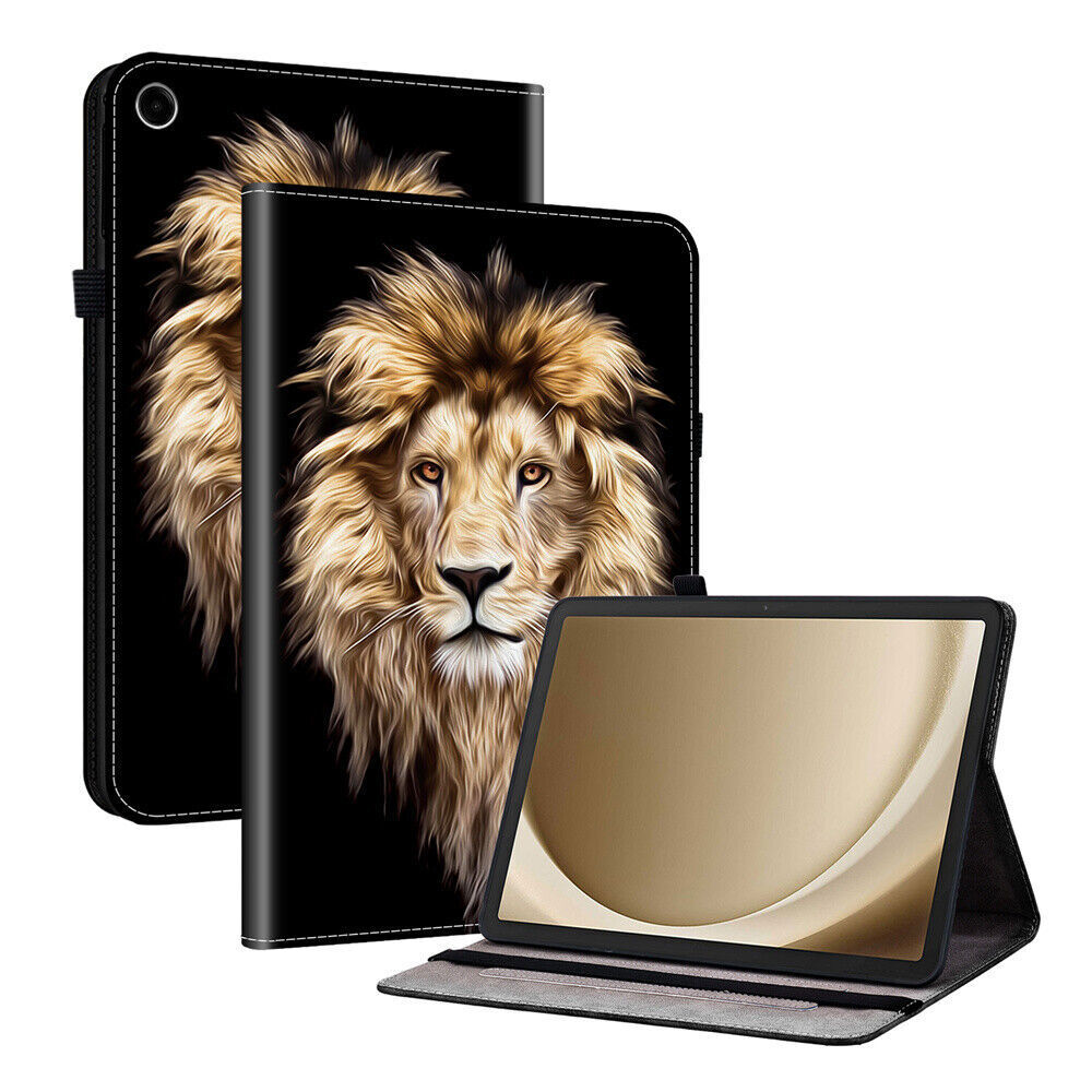 Butterfly Flower Lion Tablet Case For Samsung Tab A7 A8 A9 S6 S7 S8 S9 S10 FE