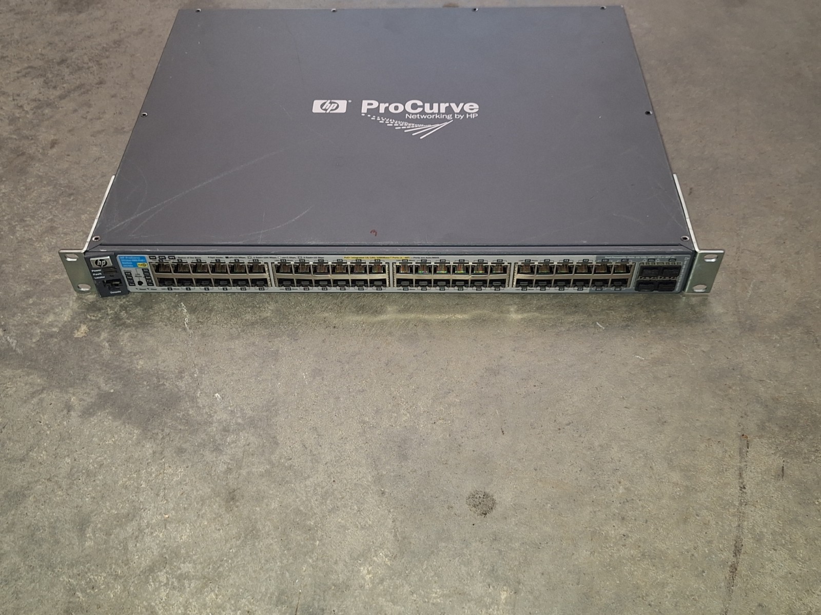 HP ProCurve J9148A 2910AL 48G POE+ 48 Port PoE+ Switch w J9165A RM ears