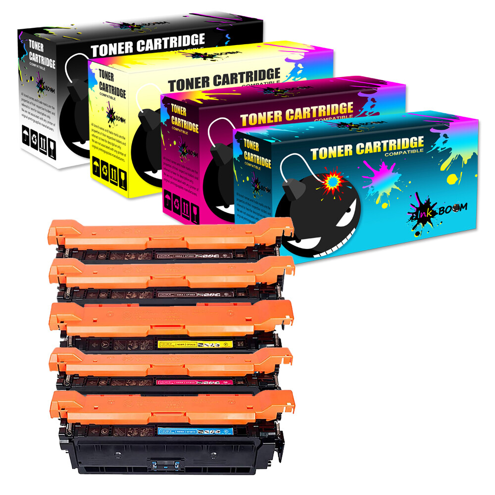 5 Toner replace for HP CF450A-3A 655A Color LaserJet Enterprise M652dn M653dh
