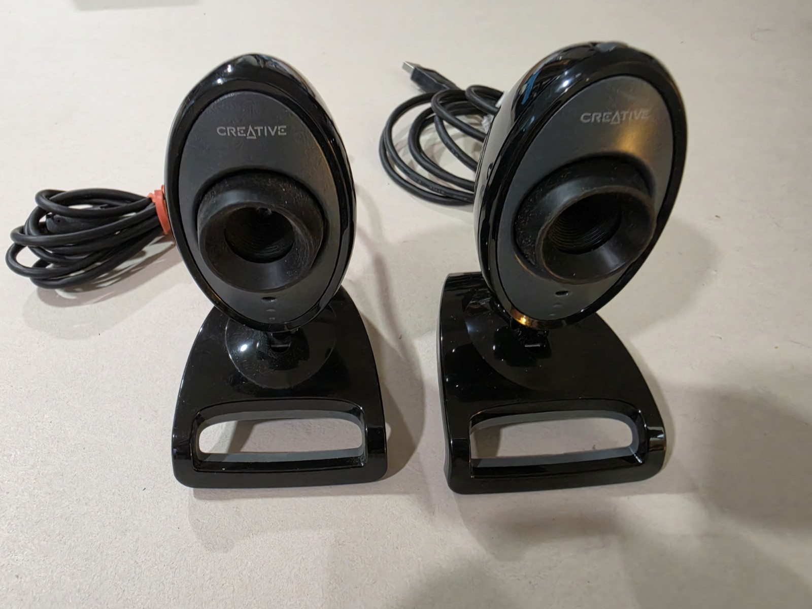 Creative Labs Webcam Model VF0230 USB 2.0 Webcam - Lot of 2