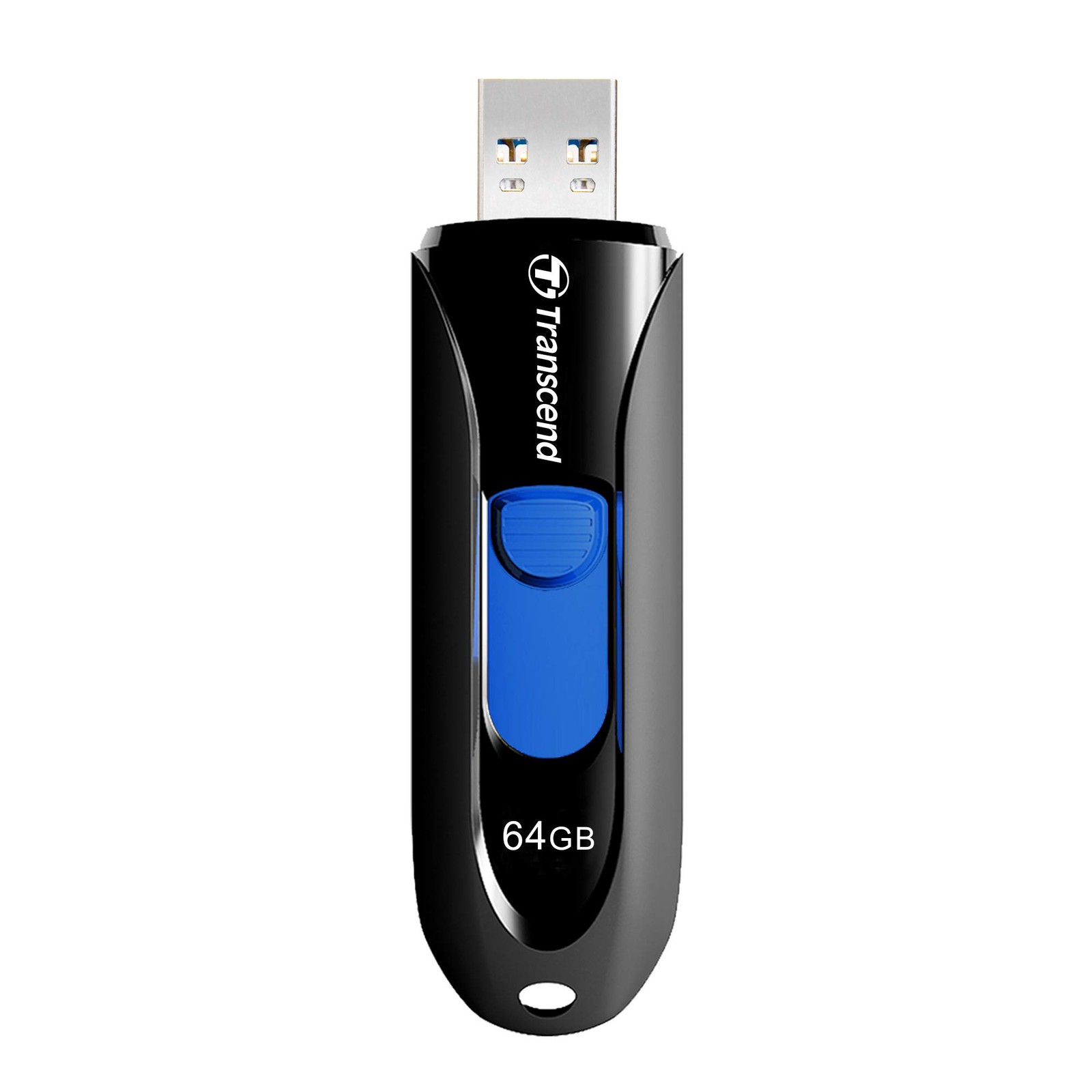 Transcend 64GB JetFlash 790 USB 3.0 Flash Drive (TS64GJF790K), 64 GB, Black