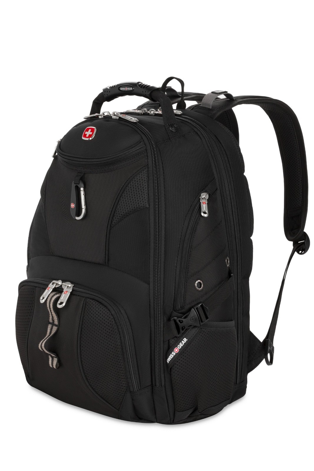 SwissGear 1900 ScanSmart Laptop Backpack 17" TSA Lay-Flat RFID Black 31L New