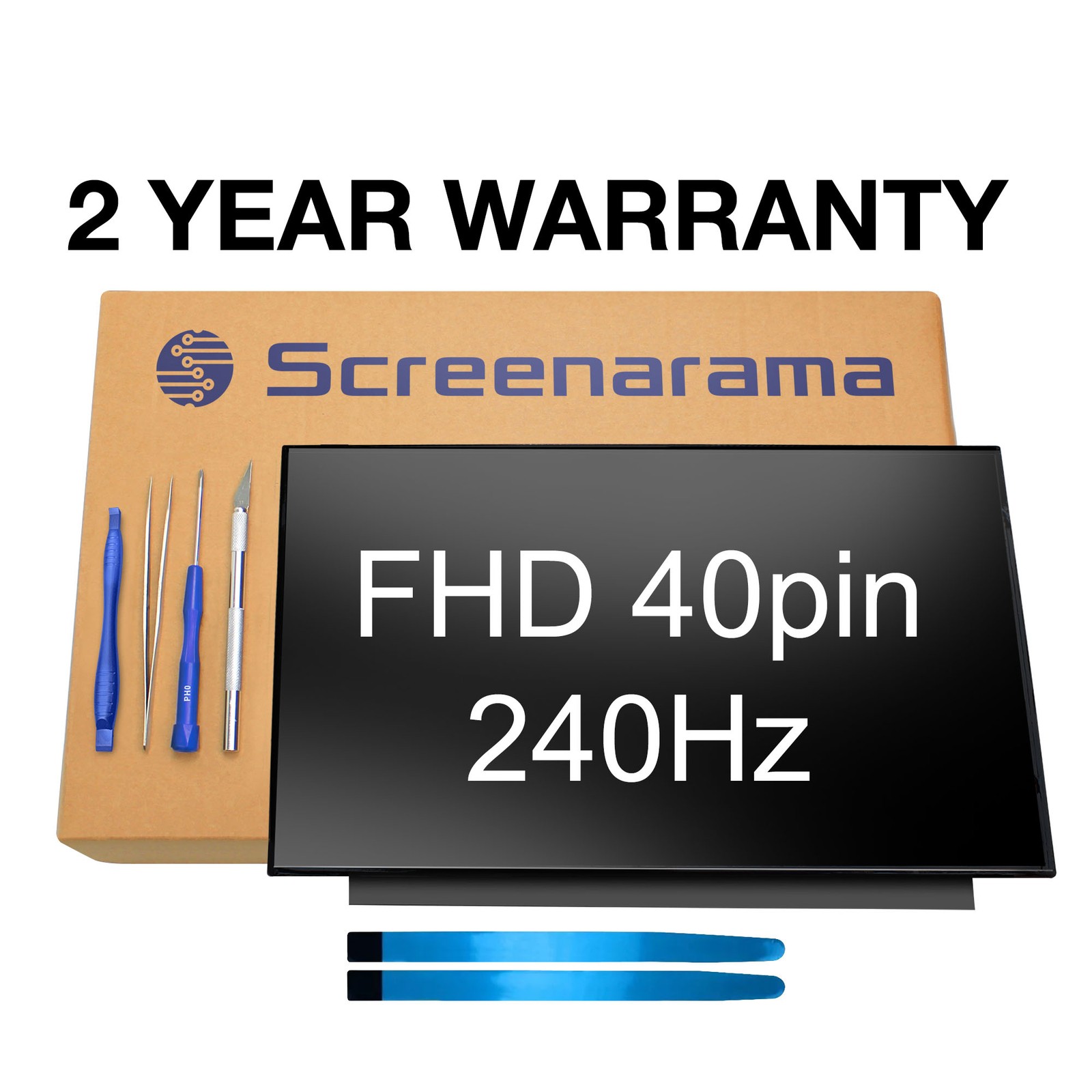 Sharp LQ156M1JW26 240Hz FHD 40pin LED LCD Screen + Tools SCREENARAMA * FAST