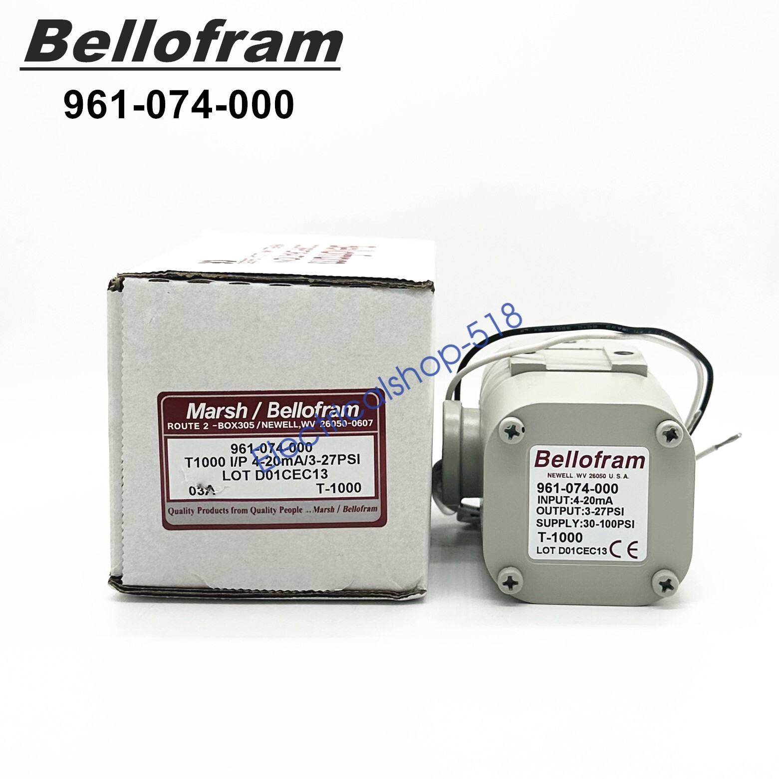 1pc New BELLOFRAM T-1000 Electric Proportional Valve Converter 961-074-000