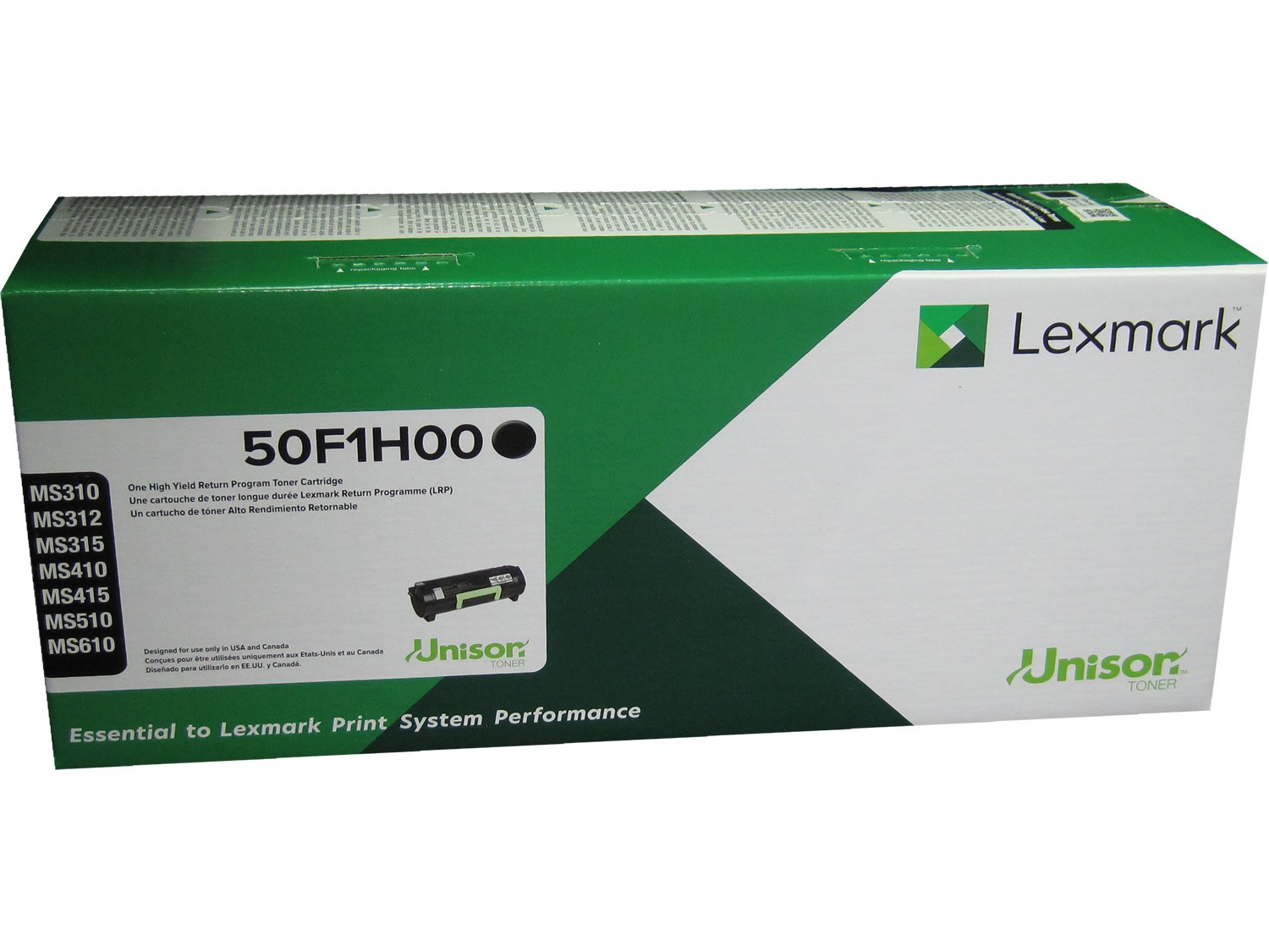 LEXMARK 50F1H00 Black High Yield Return Program Toner 5k *