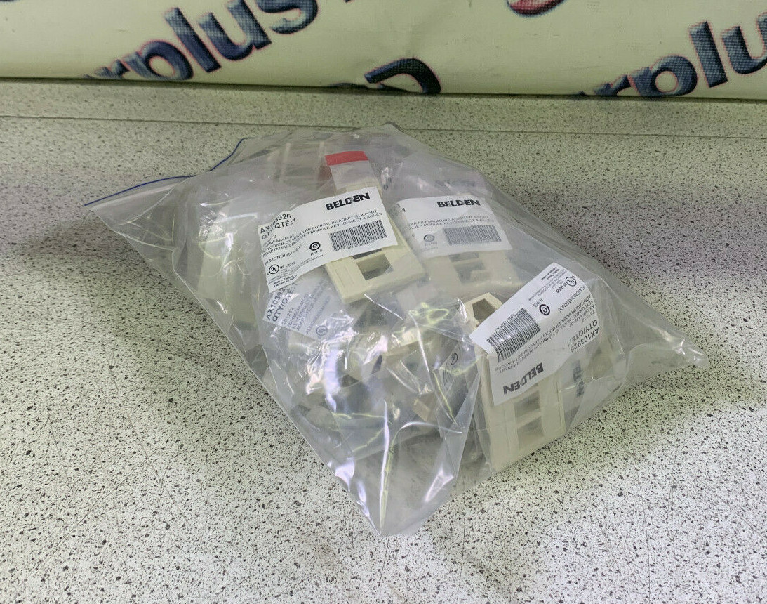 Lot of 25 Belden AX103926 KeyConnect Modular Furniture Adapter, 4 Port