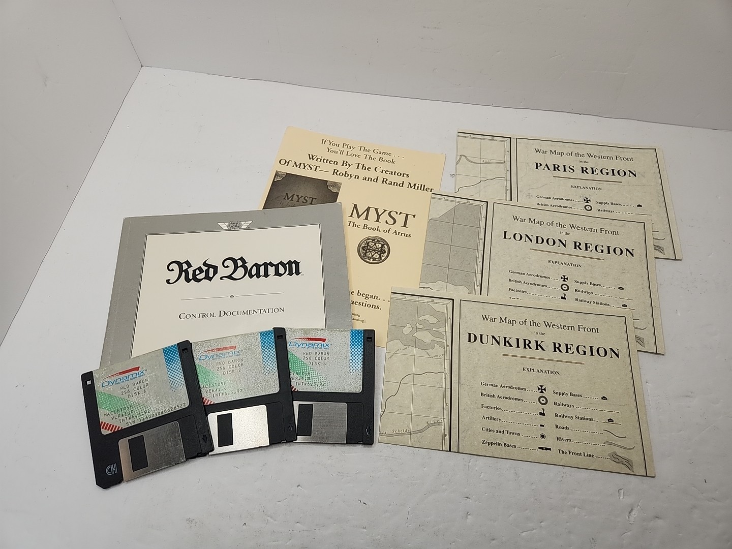 Sierra Dynamix Red Baron (1990) Game for Macintosh 3.5" Floppy Disk Mac 