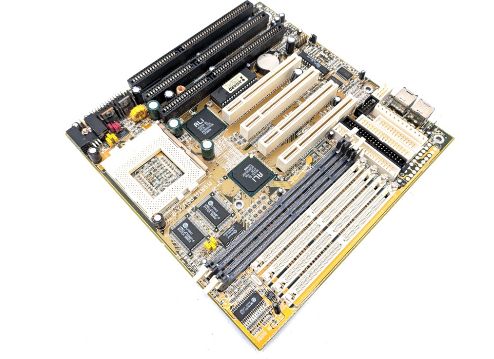 Untested Biostar M5ATA REV 1.0 Socket 7 Motherboard Vintage