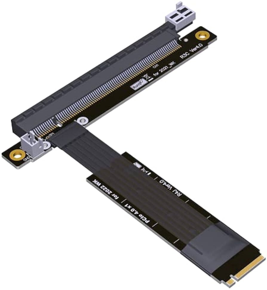 ADT-LINK R43JC-WK M.2 NVMe to PCIe 4.0 x16 Extender Adapter for GPU/PCIe (45cm)