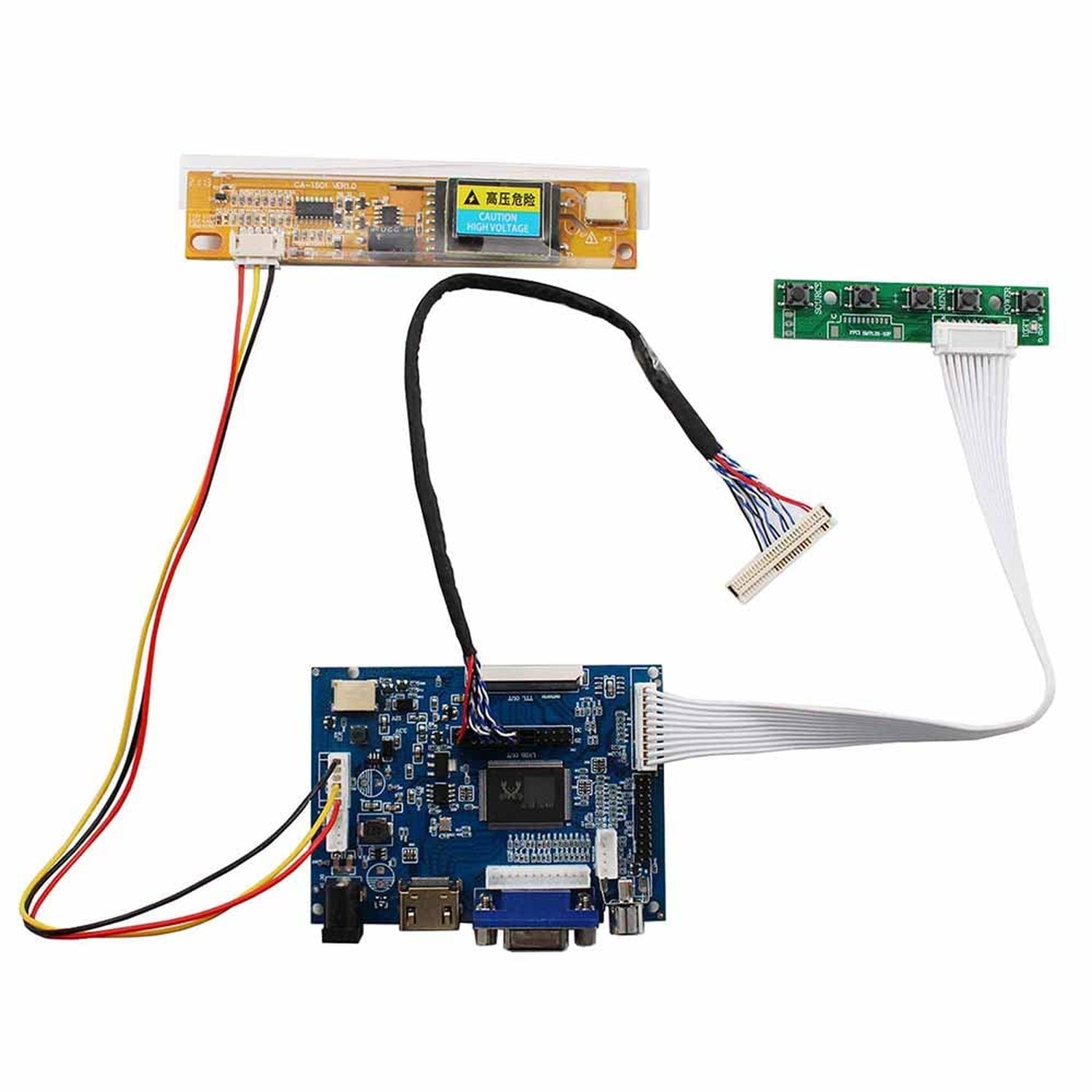 VGA 2AV LVDs Controller Board 30Pin for 14.1" 15.4" 1280x800 LP141WX1 LP141WX...