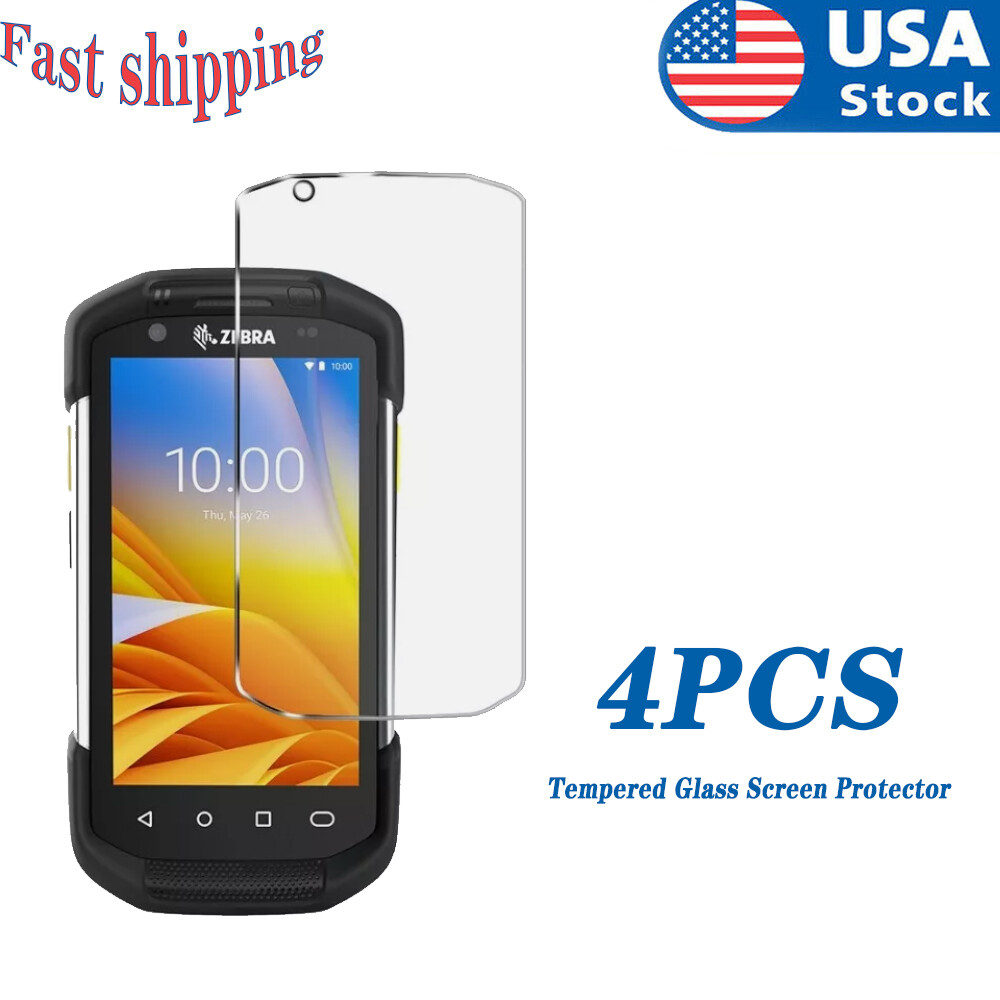 4PCS Tempered Glass Screen Protector for  Zebra Symbol TC77 TC70 TC75