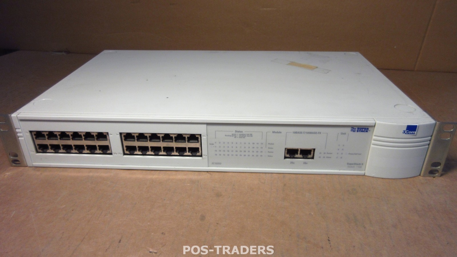 3Com 3C16950 SuperStack II 1100 24-Port + 2X PORT 10/100 Ethernet Network Switch