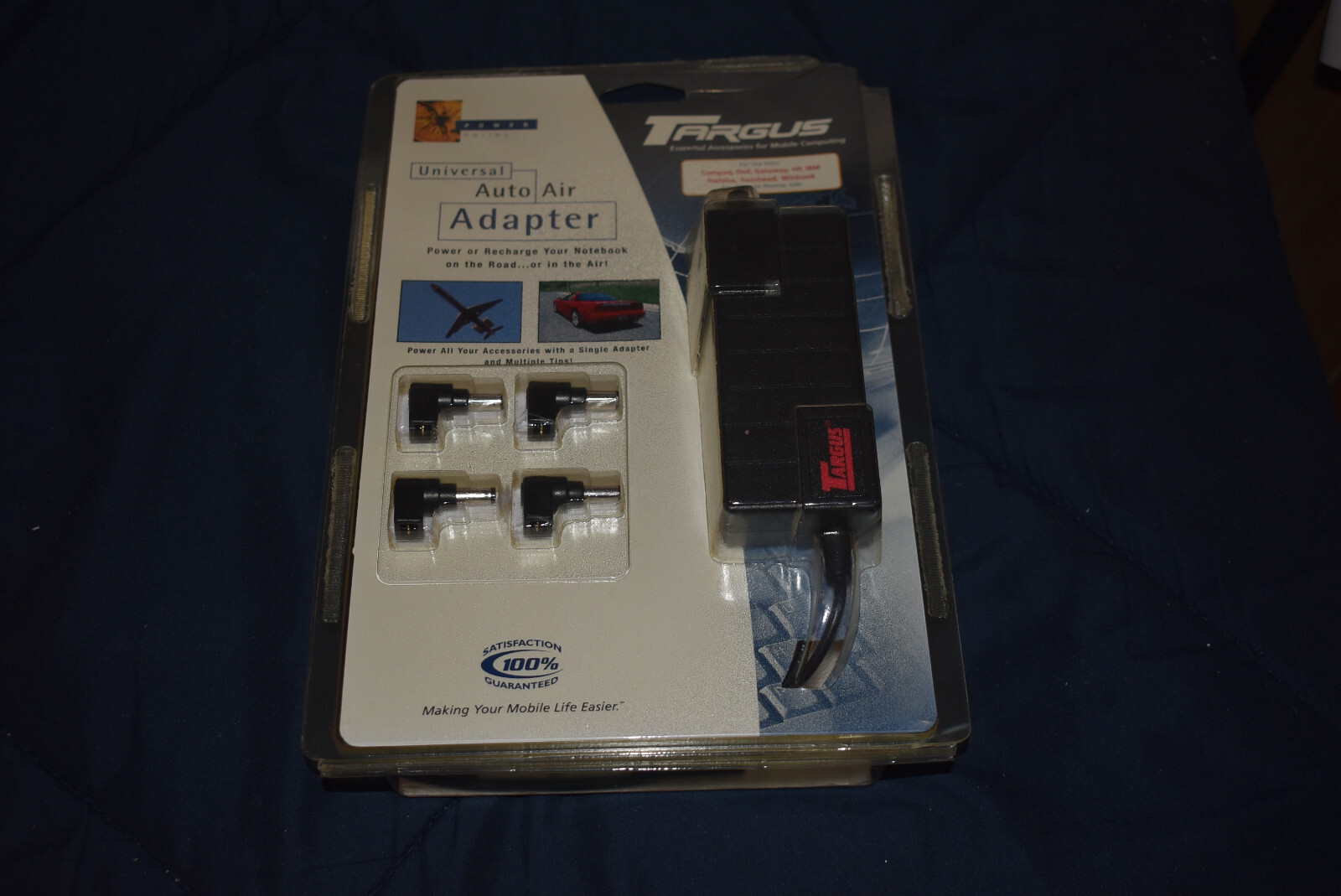 Vintage Targus Universal Auto/Air Adapter for Laptop PDA Printer Camera Phone
