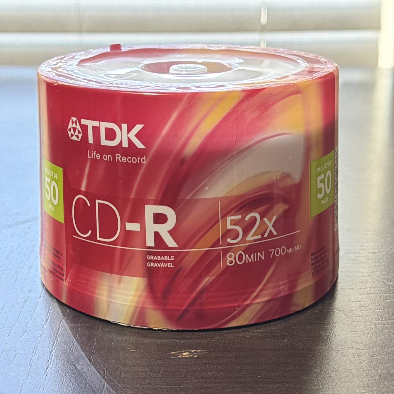 TDK CD-R80CB50 CD-R Data, 80 Minute, 700 MB, 52x 50-Pack Spindle