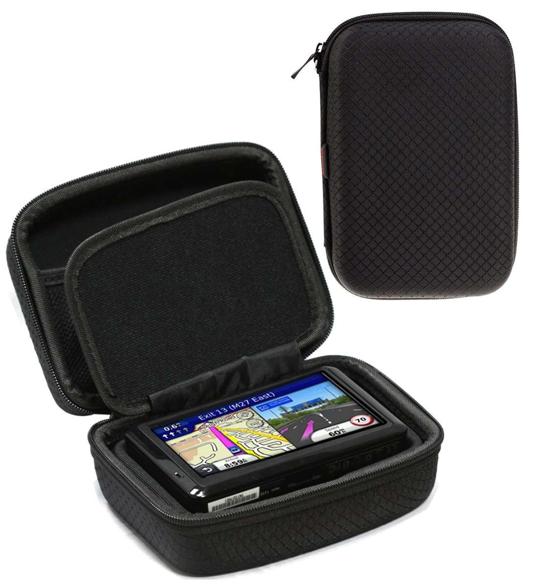 Navitech Black Hard GPS Case For Rand McNally Intelliroute TND 520 Truck GPS