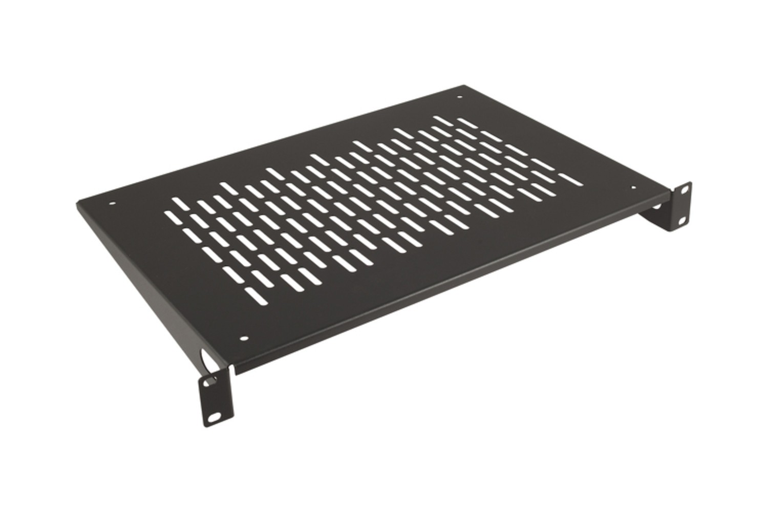 Kendall Howard 1U 12in Vented Base Light Duty Rack Shelf, LDRS1U12V