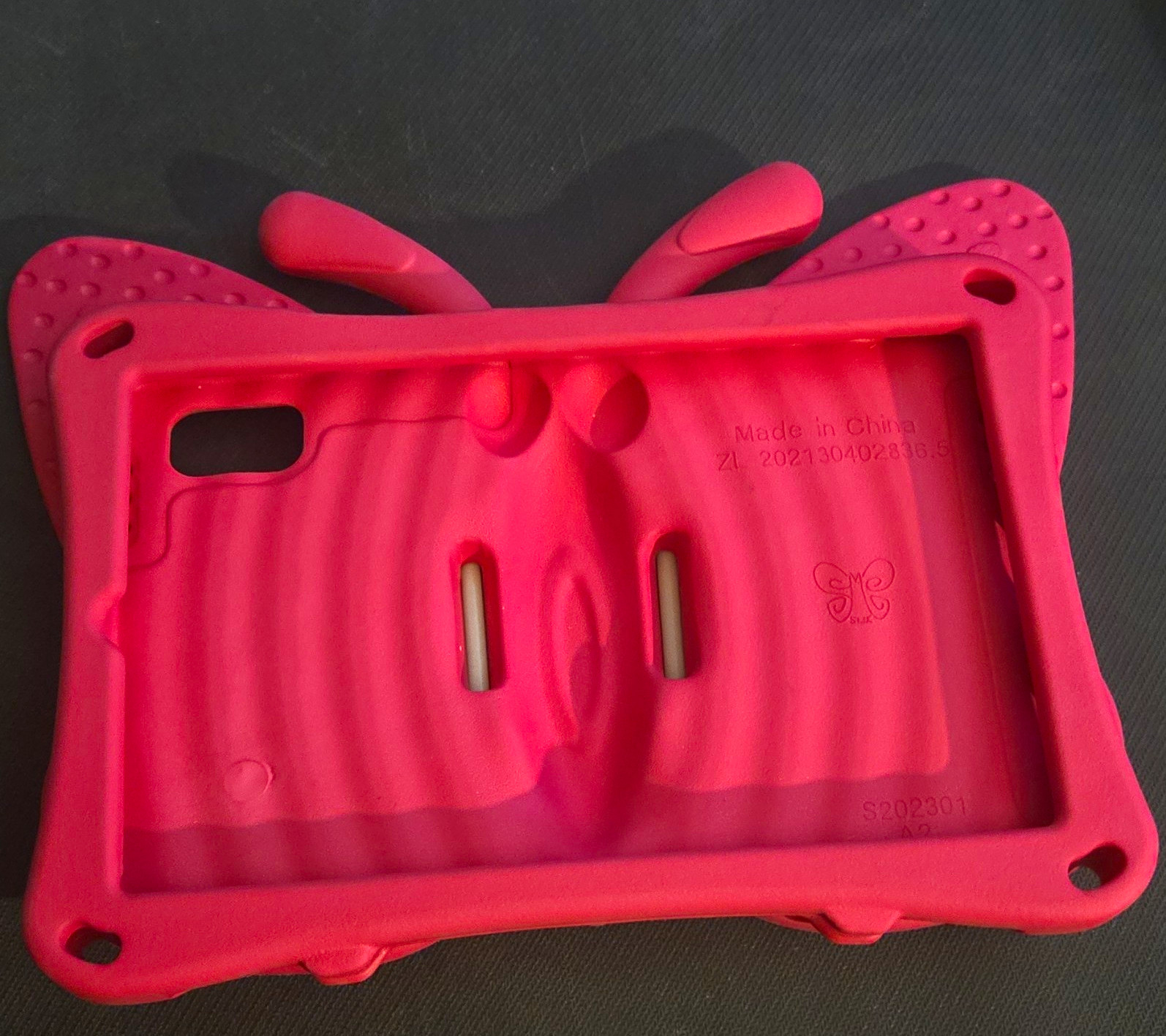 Pink Butterfly Rugged Stand Case for Lenovo Tab M9 2023 9in X003X3ASJP