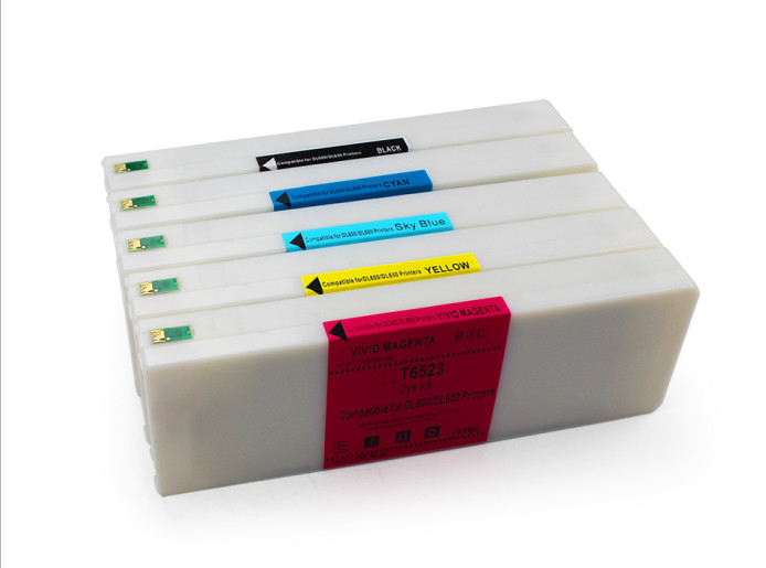 5PC 700ML/PC ink cartridge for Fujifilm DL600 with UV dye ink  5colors/set