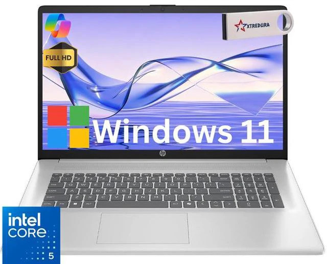 HP 17 Business AI 17.3 in FHD IPS Display Core 5 120U 16GB RAM 1TB SSD Home