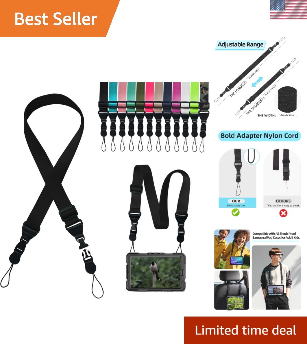 BLOSOMEET Portable Shoulder Strap for Ipad/Tablet Case/Camera- Adjustable