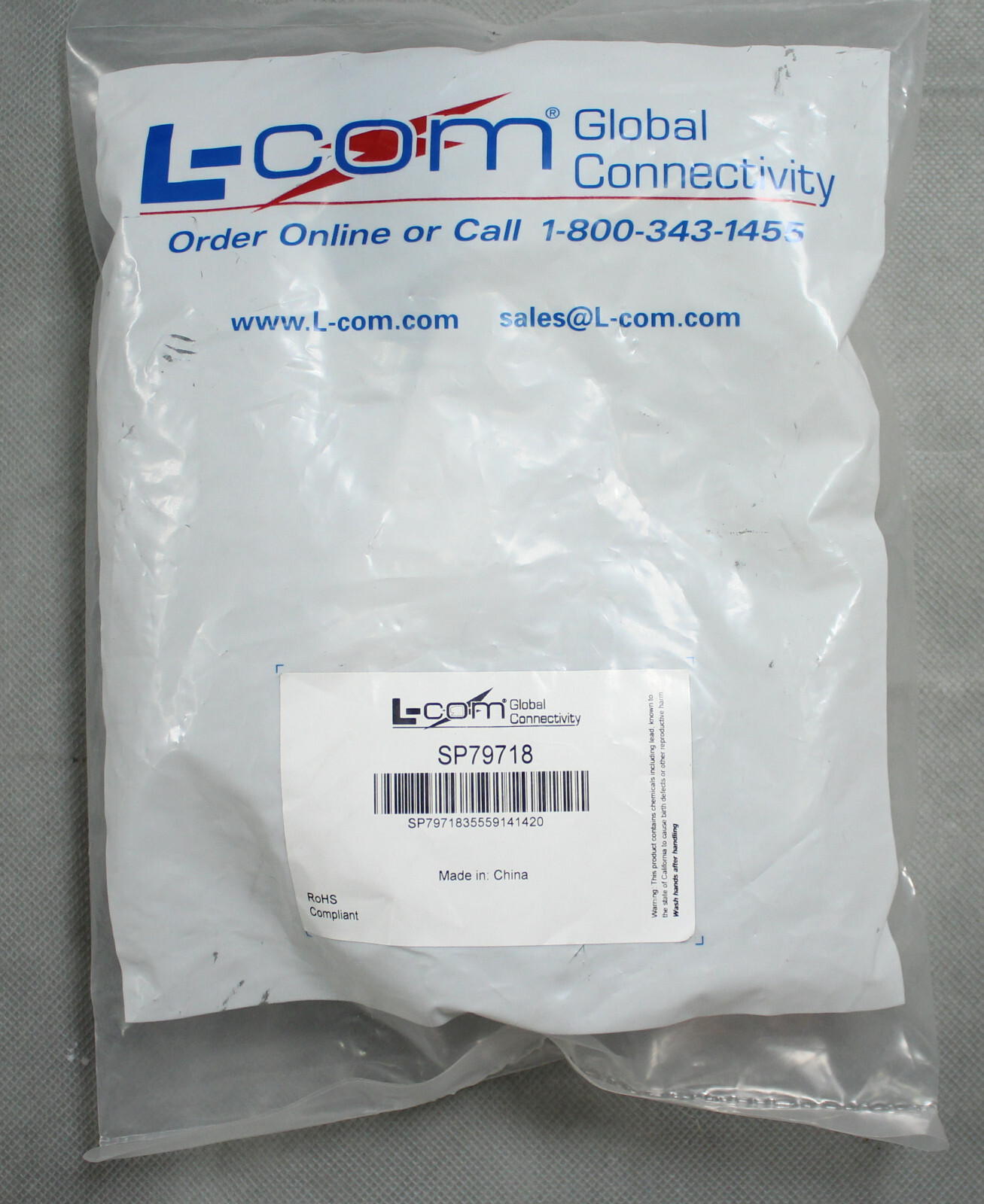 L-Com USB 2.0 A Male to Shielded B Male Cable SP79718, 10ft